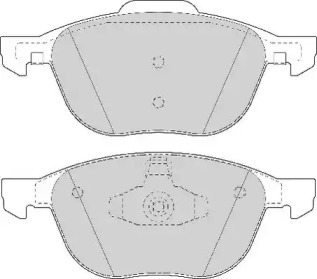 Комплект тормозных колодок NECTO FD7078A