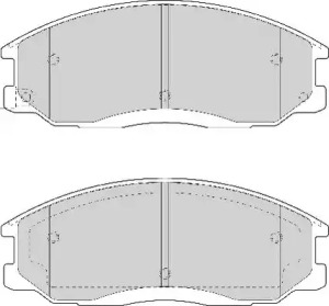 Комплект тормозных колодок NECTO FD7057A