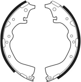 Комлект тормозных накладок NECTO N1466