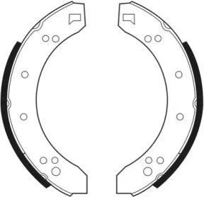 Комлект тормозных накладок NECTO N1487