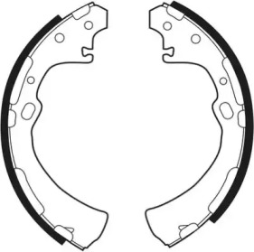 Комлект тормозных накладок NECTO N1465