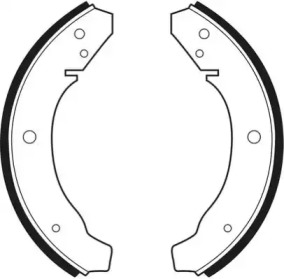 Комлект тормозных накладок NECTO N1555