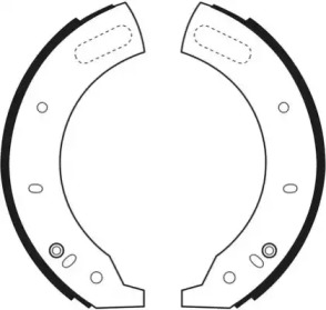 Комлект тормозных накладок NECTO N1577