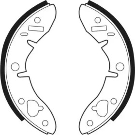 Комлект тормозных накладок NECTO N1161