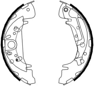 Комлект тормозных накладок NECTO N1681