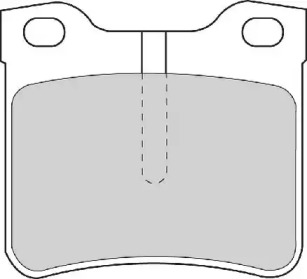 Комплект тормозных колодок NECTO FD6677N