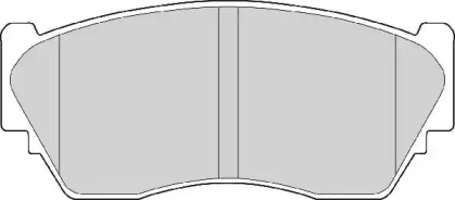 Комплект тормозных колодок NECTO FD6572N