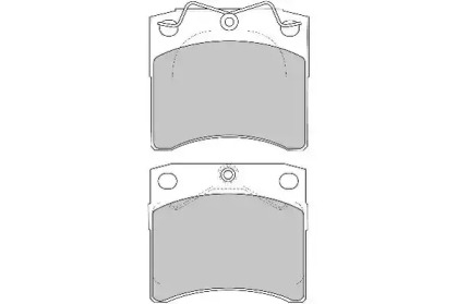 Комплект тормозных колодок NECTO FD6773N