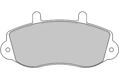 Комплект тормозных колодок NECTO FD6781N