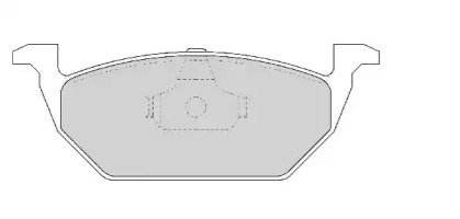 Комплект тормозных колодок NECTO FD6754N