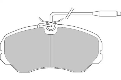 Комплект тормозных колодок NECTO FD6238N