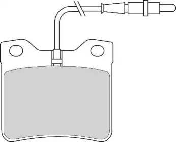 Комплект тормозных колодок NECTO FD6210E