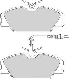 Комплект тормозных колодок NECTO FD2112N