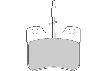 Комплект тормозных колодок NECTO FD4175N