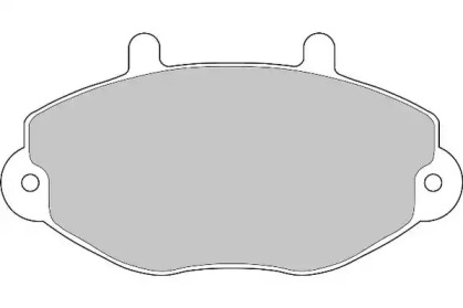 Комплект тормозных колодок NECTO FD6404N