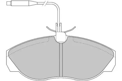 Комплект тормозных колодок NECTO FD6521N