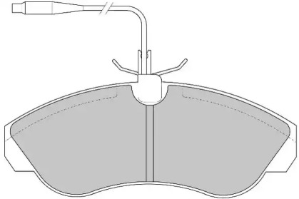 Комплект тормозных колодок NECTO FD6522N