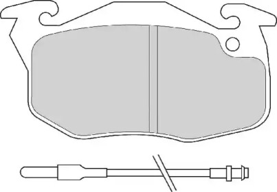 Комплект тормозных колодок NECTO FD6371N