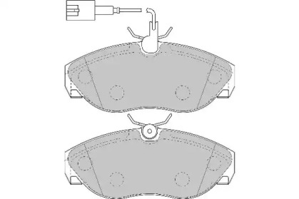 Комплект тормозных колодок NECTO FD6889N