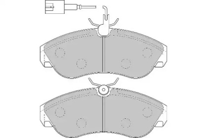 Комплект тормозных колодок NECTO FD6890N