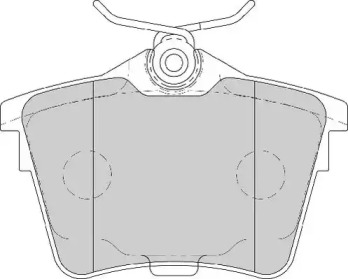 Комплект тормозных колодок NECTO FD7106N