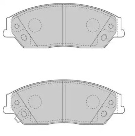 Комплект тормозных колодок NECTO FD7591A