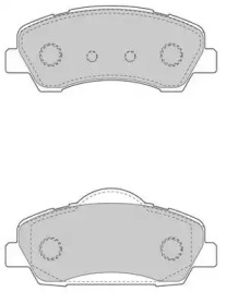 Комплект тормозных колодок NECTO FD7595A