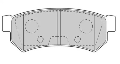 Комплект тормозных колодок NECTO FD7603A