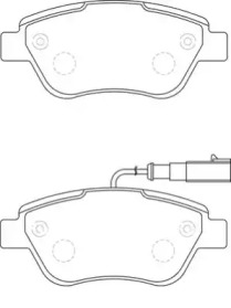 Комплект тормозных колодок NECTO FD7280A