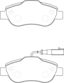 Комплект тормозных колодок NECTO FD7279A