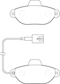 Комплект тормозных колодок NECTO FD7278A