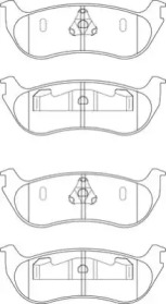 Комплект тормозных колодок NECTO FD7190A