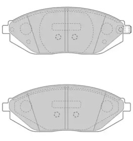 Комплект тормозных колодок NECTO FD7618A