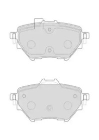 Комплект тормозных колодок NECTO FD7622A