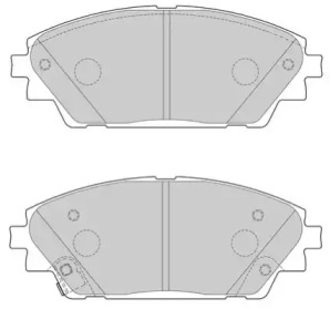 Комплект тормозных колодок NECTO FD7626A