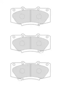 Комплект тормозных колодок NECTO FD7639A