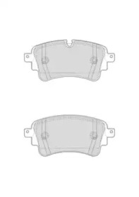 Комплект тормозных колодок, дисковый тормоз NECTO FD7654A