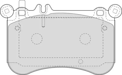 Комплект тормозных колодок NECTO FD7633A