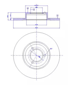 Тормозной диск CAR 142.555