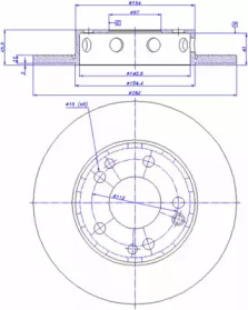 Тормозной диск CAR 142.463