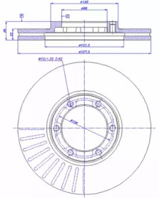 Тормозной диск CAR 142.517