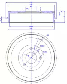 Тормозный барабан CAR 433.063