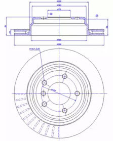 Тормозной диск CAR 142.098