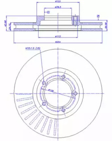 Тормозной диск CAR 142.238