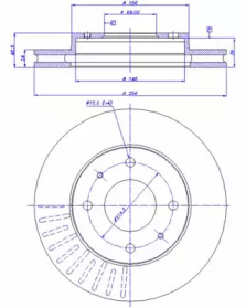 Тормозной диск CAR 142.670