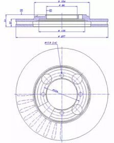 Тормозной диск CAR 142.964