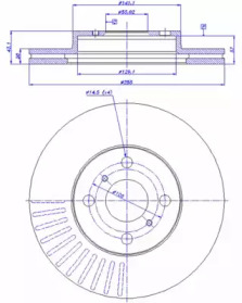 Тормозной диск CAR 142.987