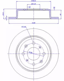Тормозной диск CAR 142.853