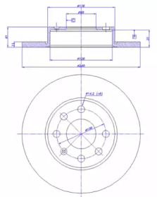 Тормозной диск CAR 142.382