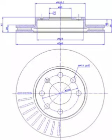 Тормозной диск CAR 142.383